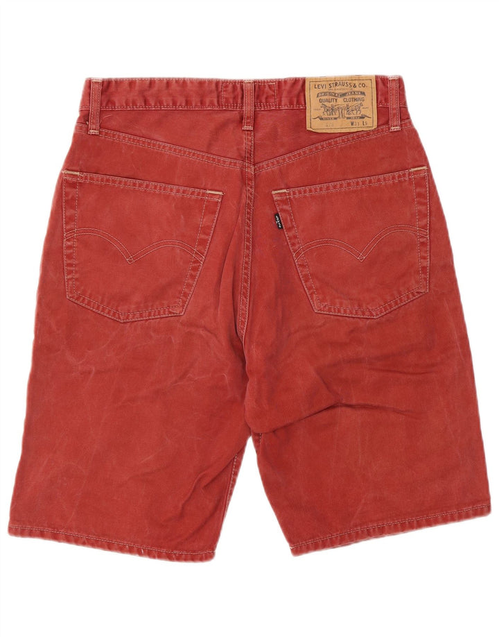Мужские джинсовые шорты LEVI'S 476 W31, средний красный хлопок