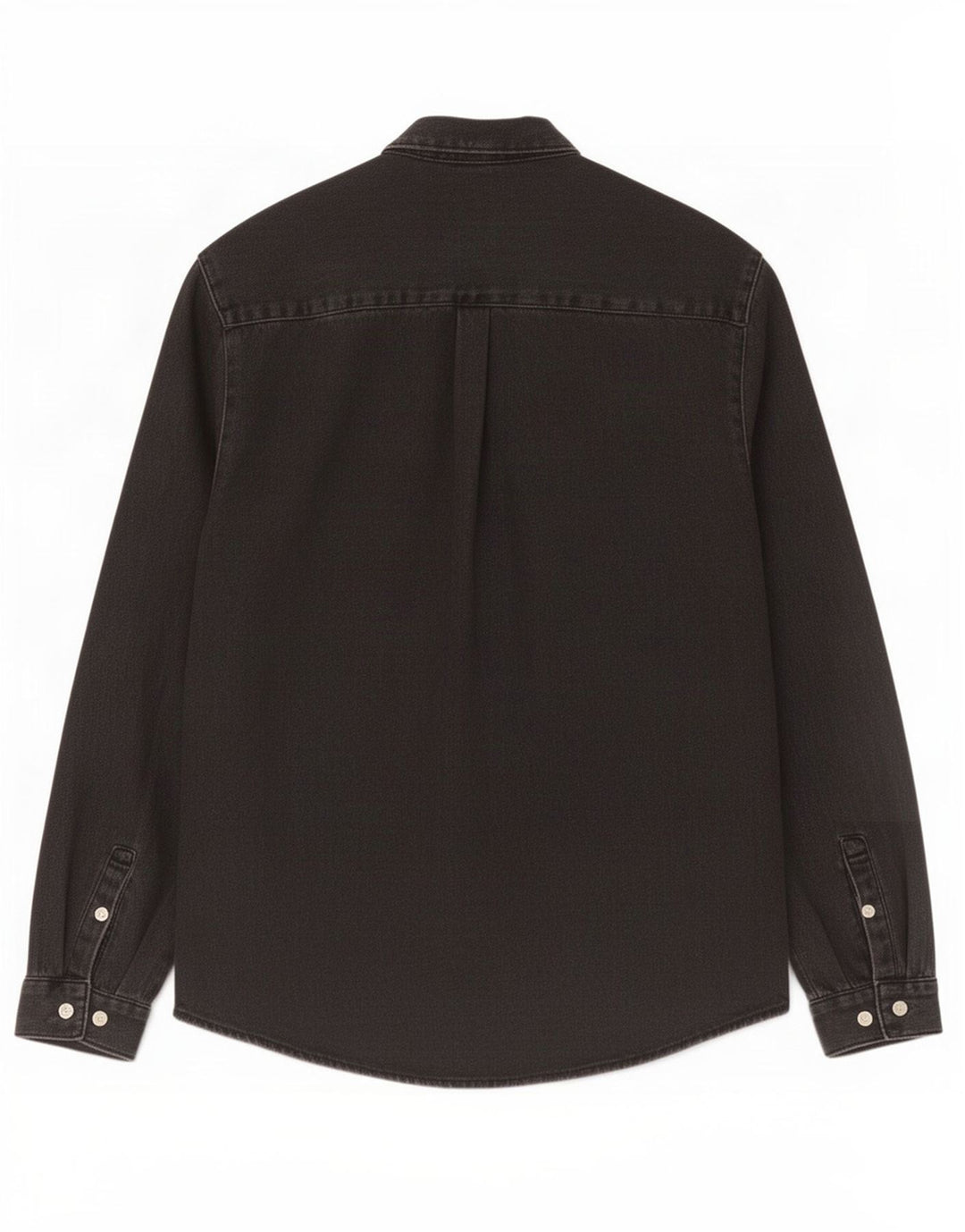 Мужская джинсовая рубашка Zara, маленькая черная, хлопок