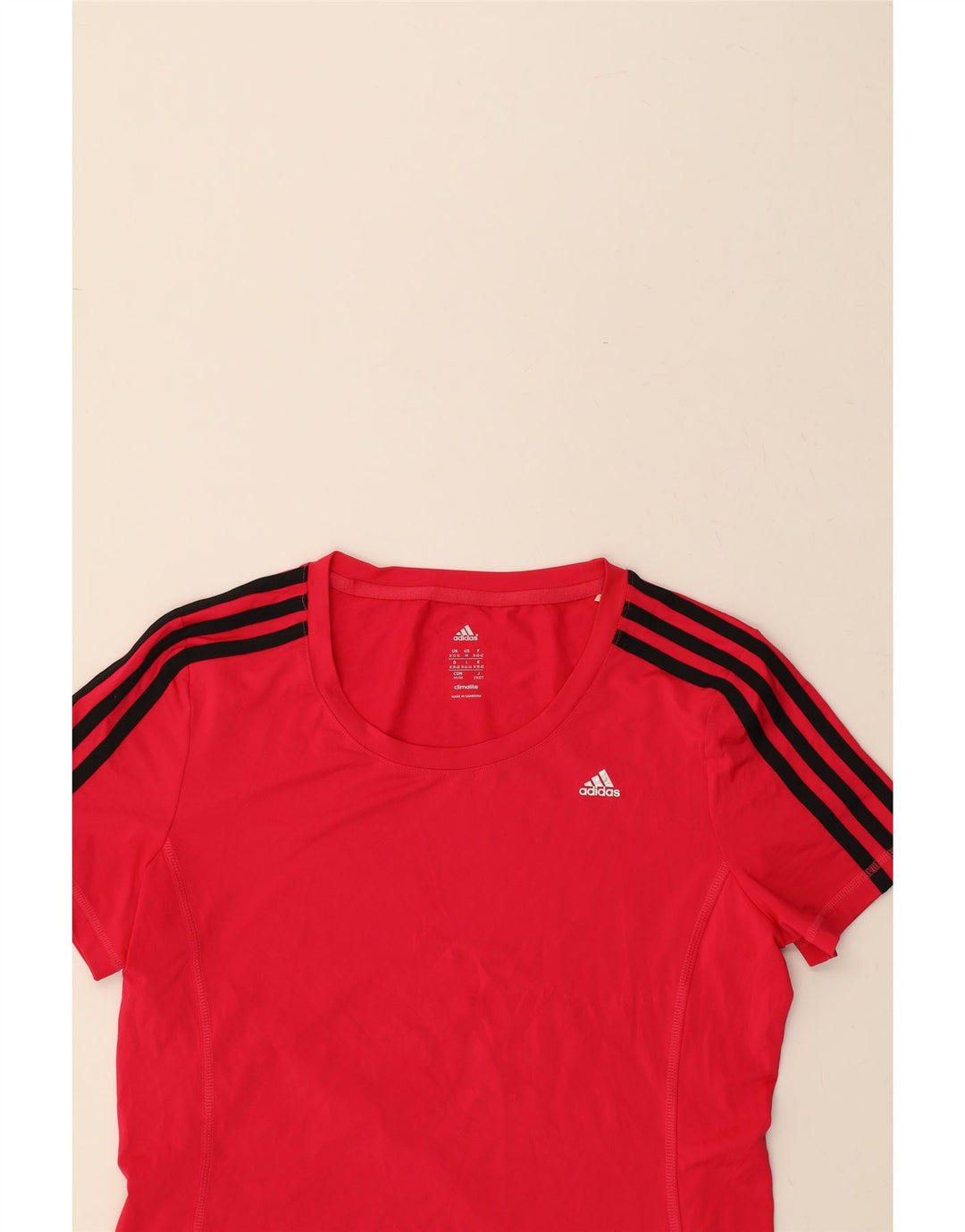 ADIDAS Womens Climalite T-Shirt Top UK 14 Medium Pink Polyester Vintage Adidas and Second-Hand Adidas from Messina Hembry 