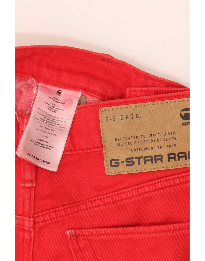 Мужские укороченные джинсы G-Star 3D Arc W25 L25, красный хлопок