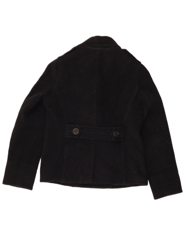 Женское бушлат Ralph Lauren UK 14, средний черный, шерсть