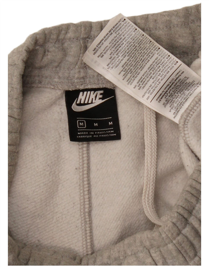 Женские спортивные брюки с графическим принтом Nike UK 12, хлопок среднего серого цвета