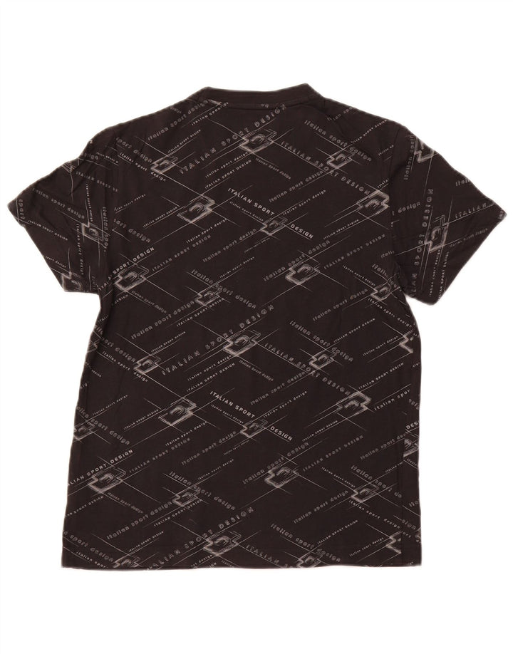 Женская футболка с рисунком LOTTO Top UK 10, маленькая, черный хлопок