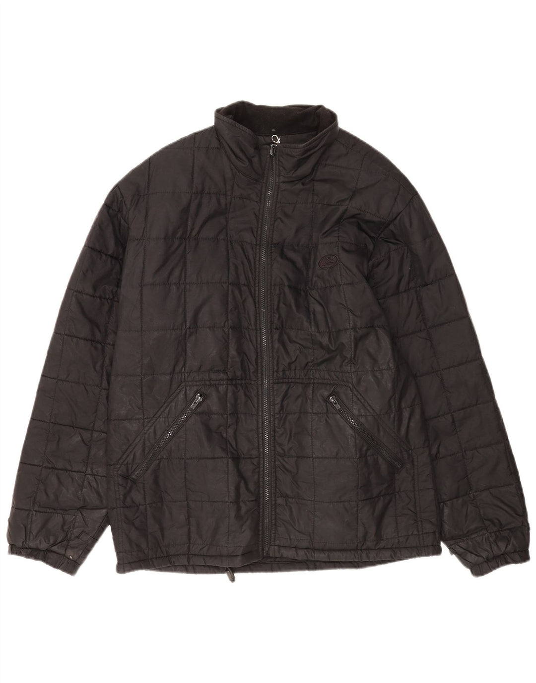 Мужская стеганая куртка Quiksilver UK 40, большая черная