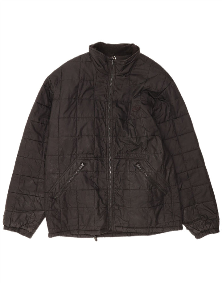 Мужская стеганая куртка Quiksilver UK 40, большая черная