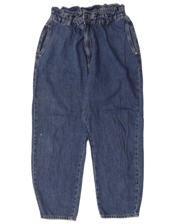Женские зауженные джинсы Zara EU 42, большие W32 L26, синие, хлопок