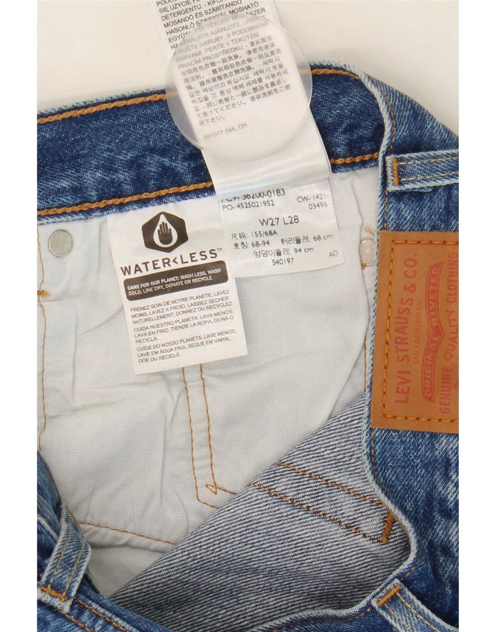 Женские прямые джинсы Levi's 501 W27 L29 синие, хлопок