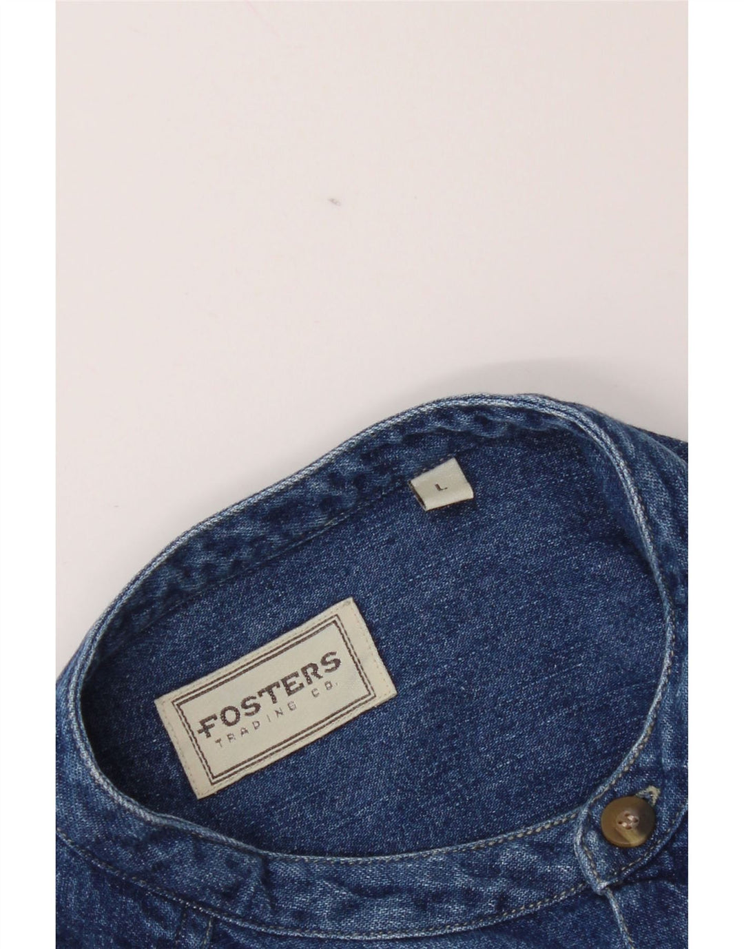 Мужская джинсовая рубашка Fosters, большая синяя