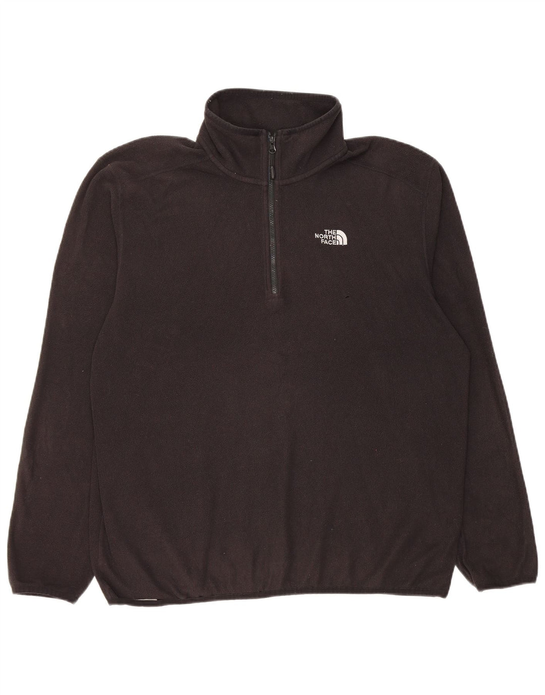 Мужской флисовый джемпер с воротником на молнии The North Face, большой черный полиэстер
