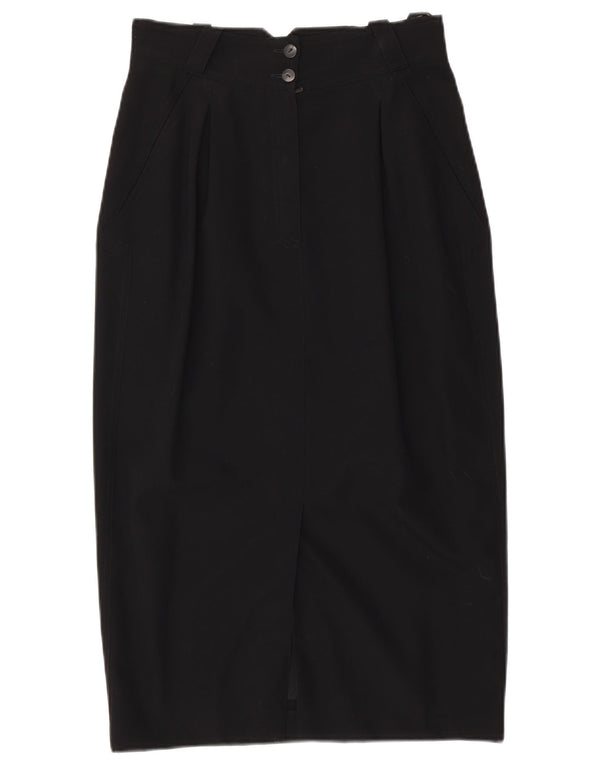 Юбка миди женская LAURL EU 38 Medium W28 Черная шерсть