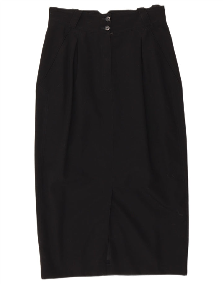 Юбка миди женская LAURL EU 38 Medium W28 Черная шерсть