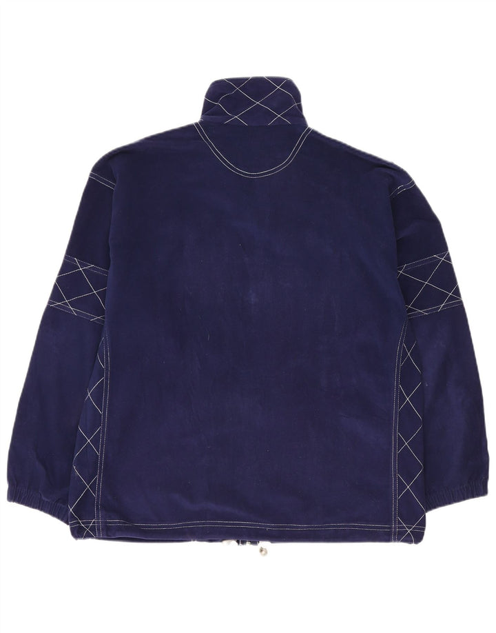 Мужской спортивный костюм Diadora с графическим рисунком, верхняя куртка, маленький синий полиэстер