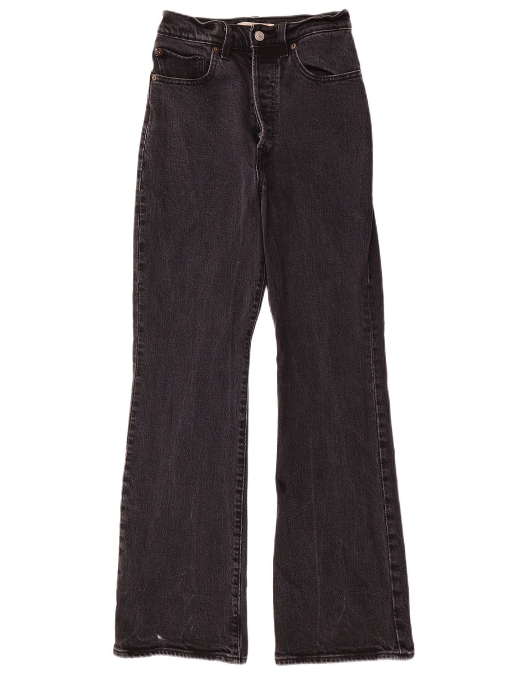Женские джинсы Bootcut с высокой посадкой Levi's W27 L31, серый хлопок