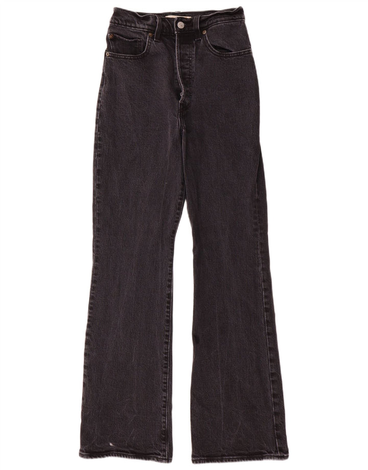 Женские джинсы Bootcut с высокой посадкой Levi's W27 L31, серый хлопок