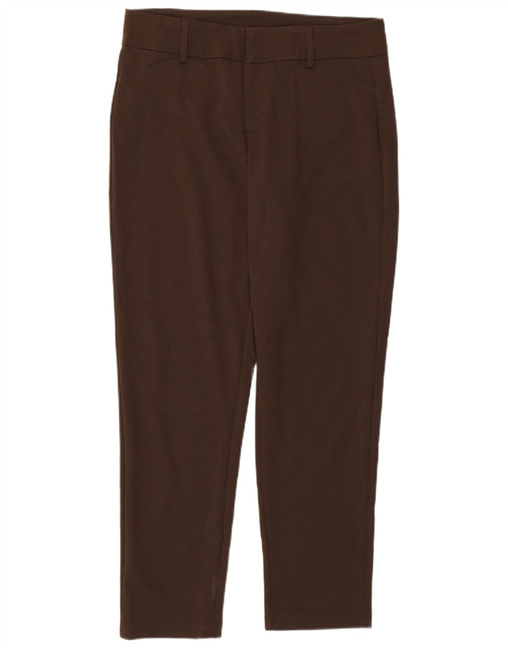 Michael Kors Женские узкие костюмные брюки США 10, большие W32 L28, коричневые