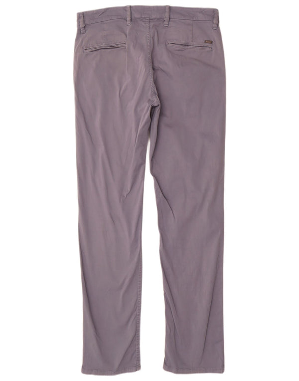 Мужские брюки-чиносы Hugo Boss Slim Fit W33 L32 Серые хлопковые