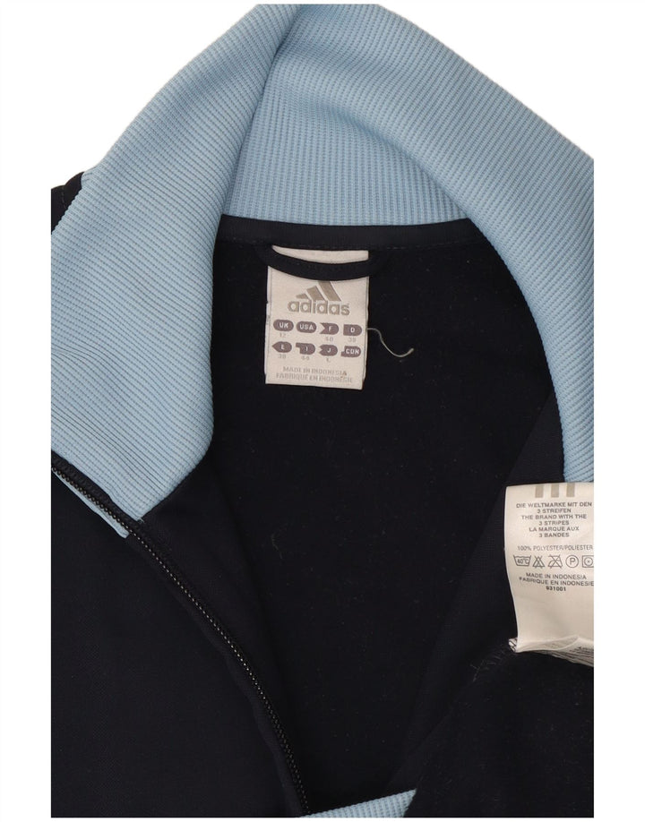 Женский спортивный костюм Adidas Top Jacket UK 12 Medium Navy Blue Colorblock