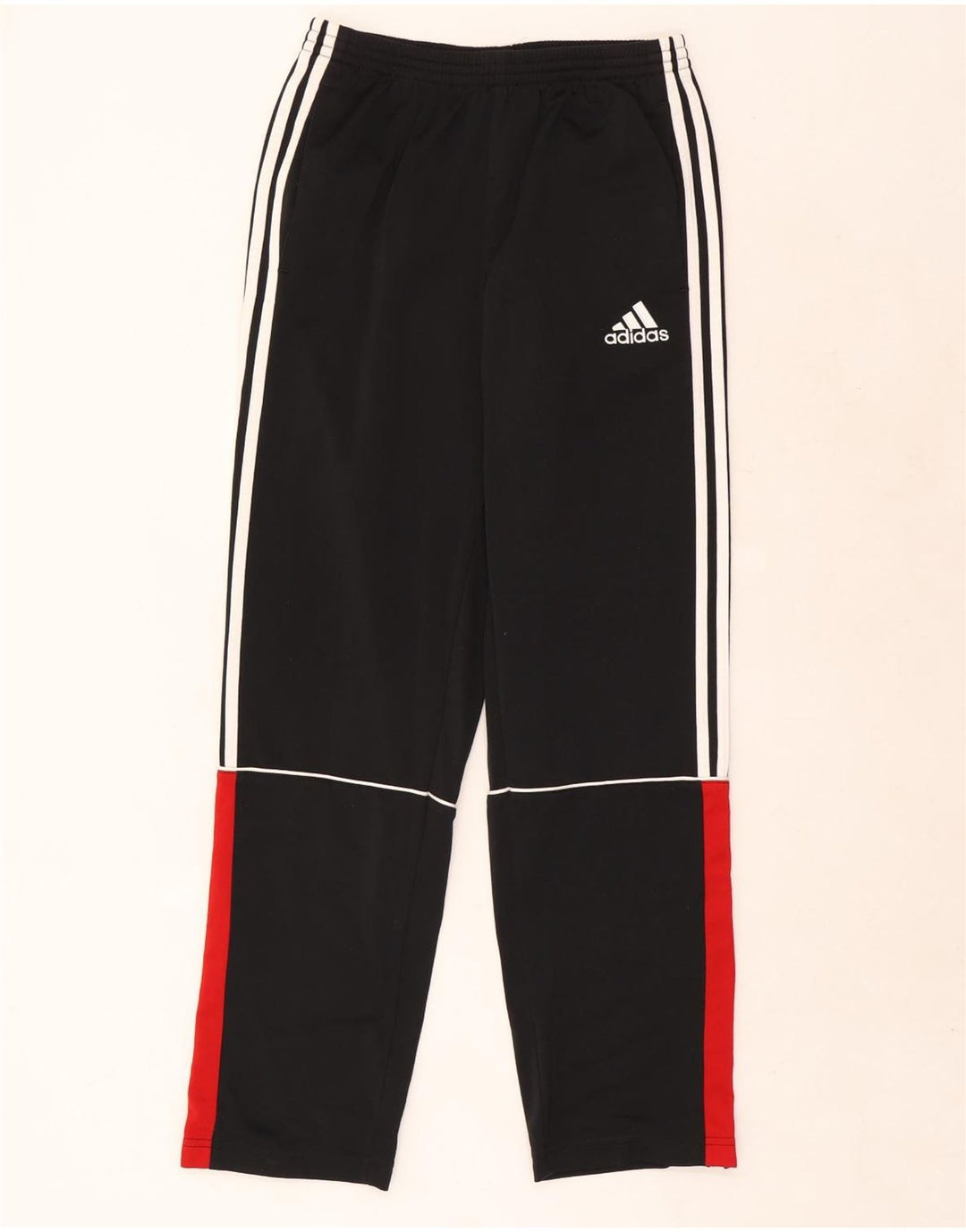 Спортивные брюки Adidas для мальчиков 13-14 лет, черные, полиэстер с цветными блоками