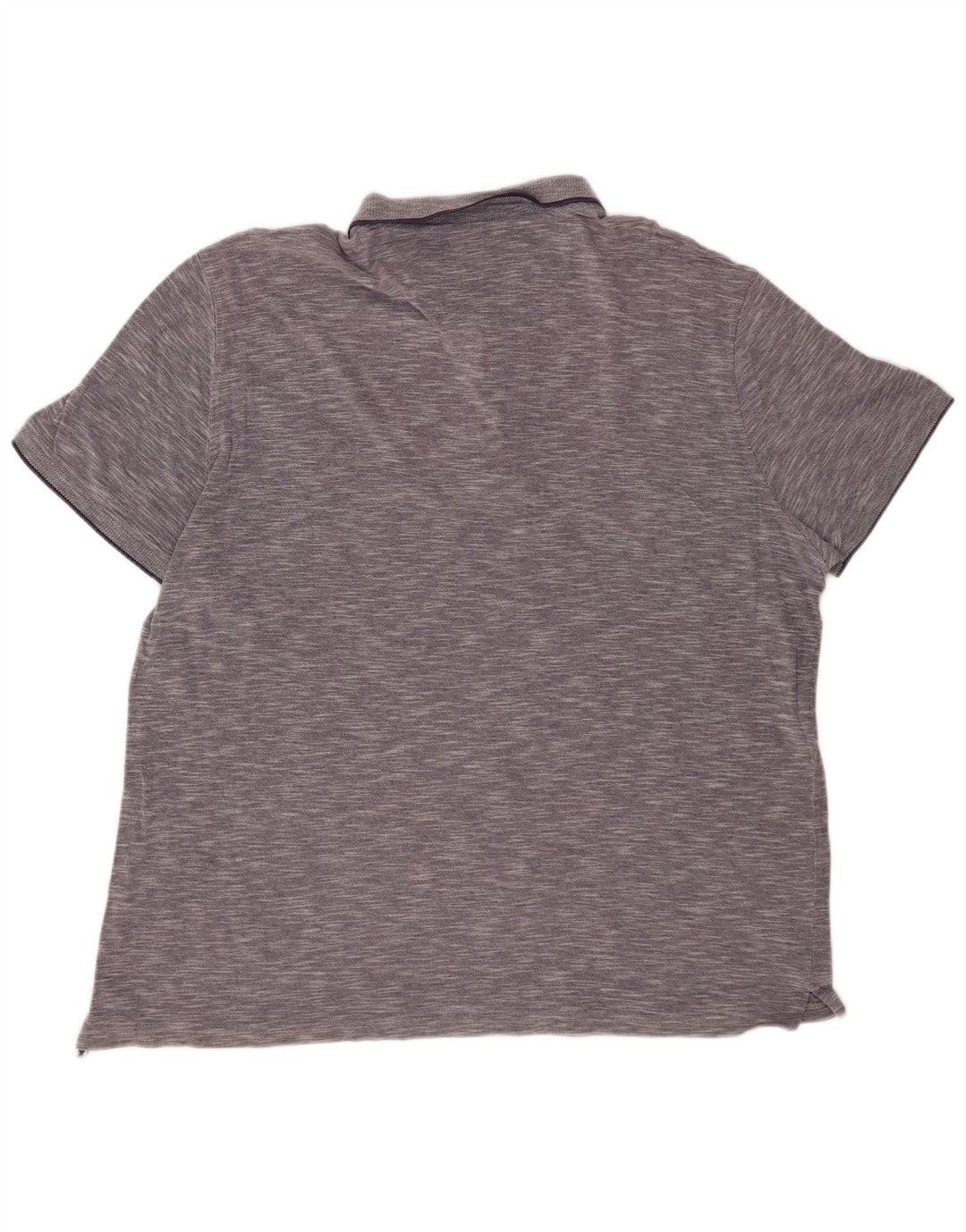 Мужская рубашка-поло повседневного кроя MASSIMO DUTTI 2XL темно-синяя в крапинку