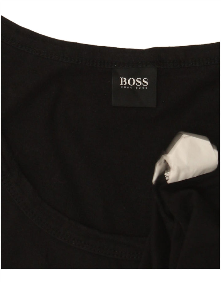 Мужской жилет с рисунком Hugo Boss, большой черный хлопок