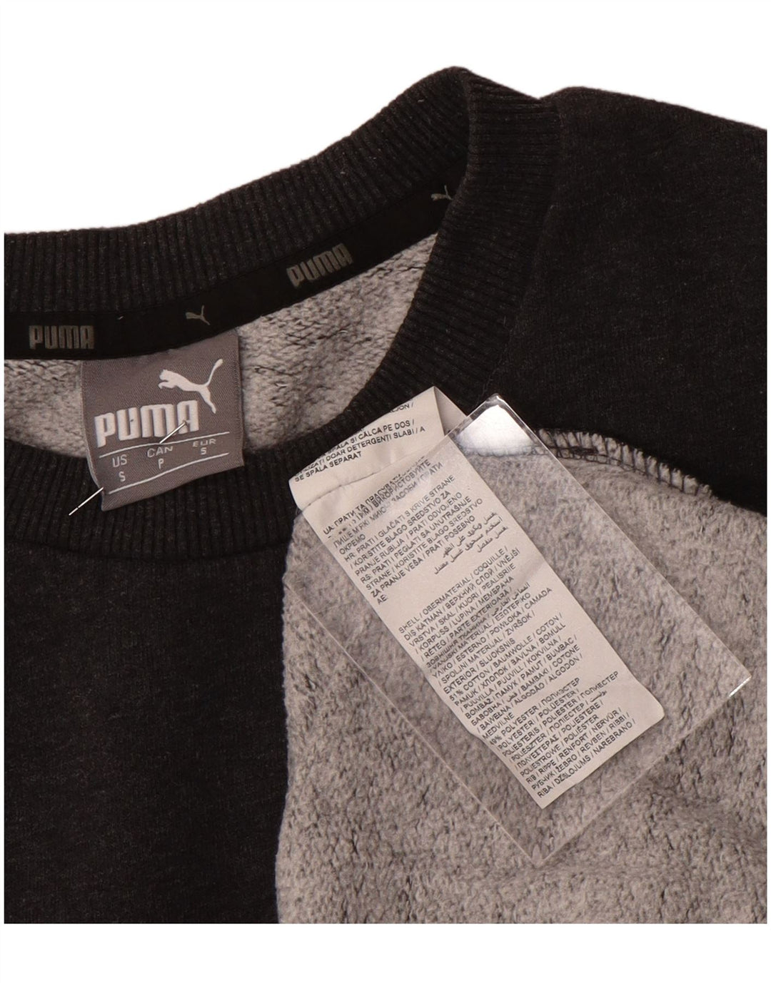 Мужской свитшот Puma, маленький серый хлопковый джемпер