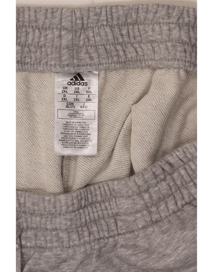 Мужские спортивные шорты Adidas 2XL Серый хлопок