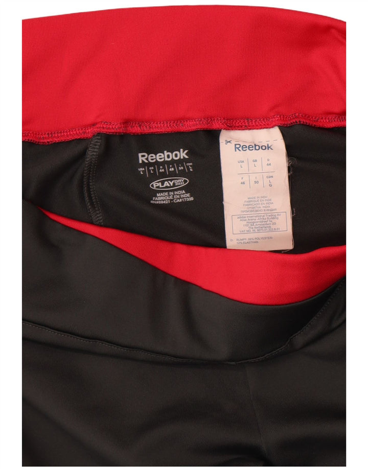 Женские спортивные брюки Reebok UK 14, большие серые, полиэстер