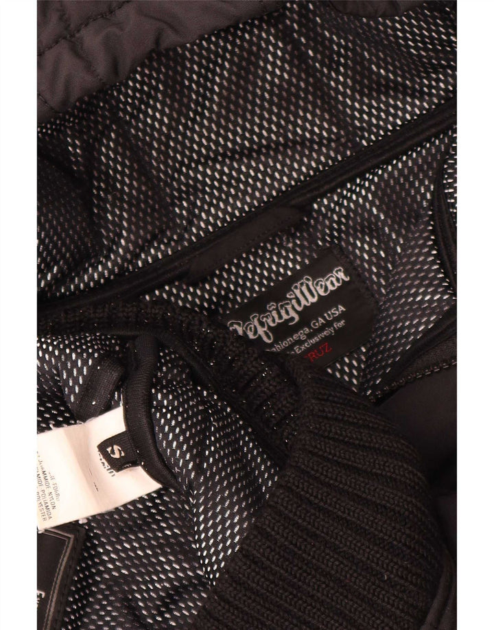 Refrigiwear Женская стеганая куртка с капюшоном UK 10, маленький черный полиамид