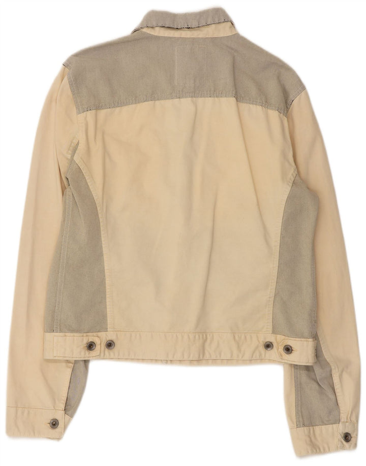 Женская джинсовая куртка GAS UK 18 XL Off White Colourblock