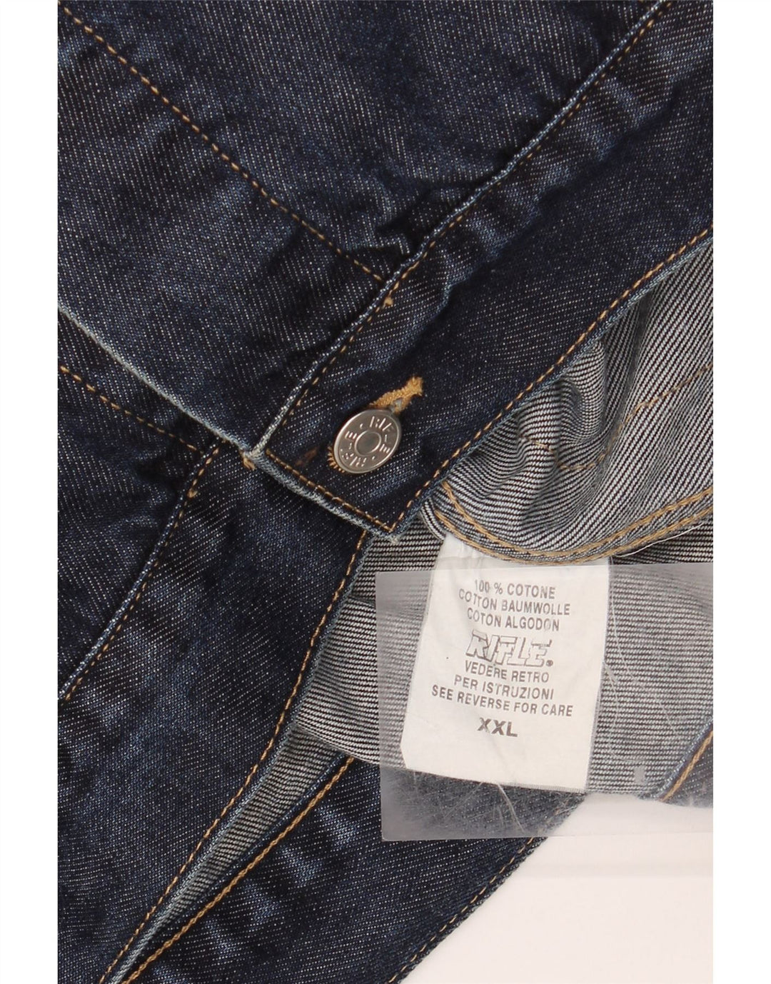 Мужская джинсовая куртка RIFLE UK 44 2XL, синяя, хлопок