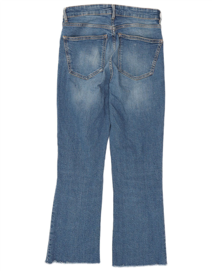 Женские укороченные джинсы Zara Bootcut EU 38, маленькие W28 L26, синие