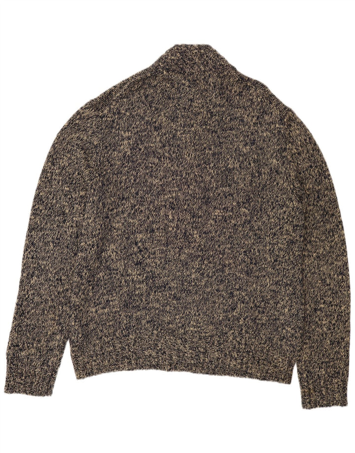 Мужской джемпер POLO RALPH LAUREN, 2XL, серый хлопок с крапинками