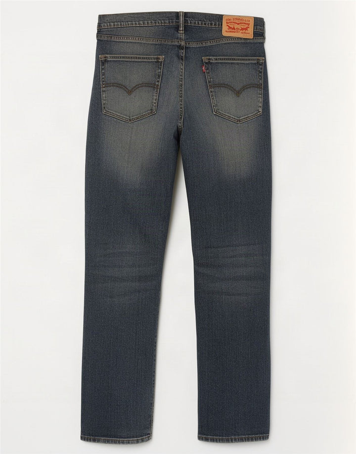 Мужские прямые джинсы Levi's 514 W36 L32 синие, хлопок