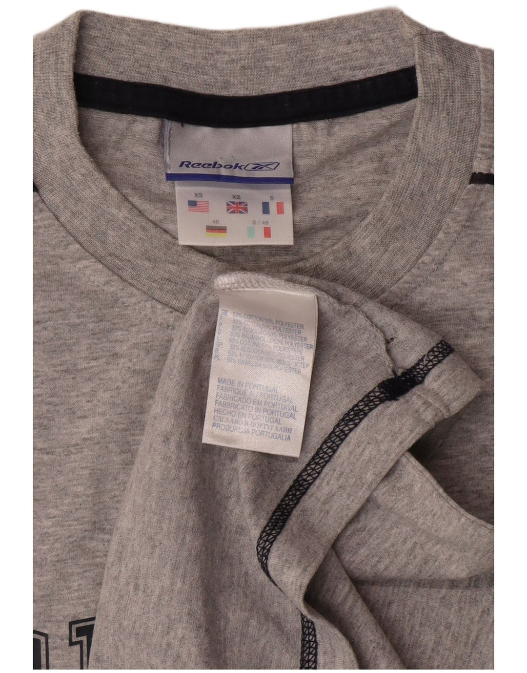 Мужской жилет с рисунком Reebok XS, серый хлопок