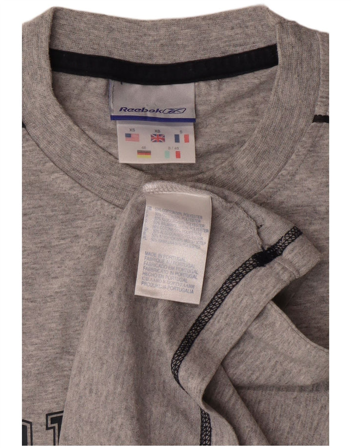 Мужской жилет с рисунком Reebok XS, серый хлопок
