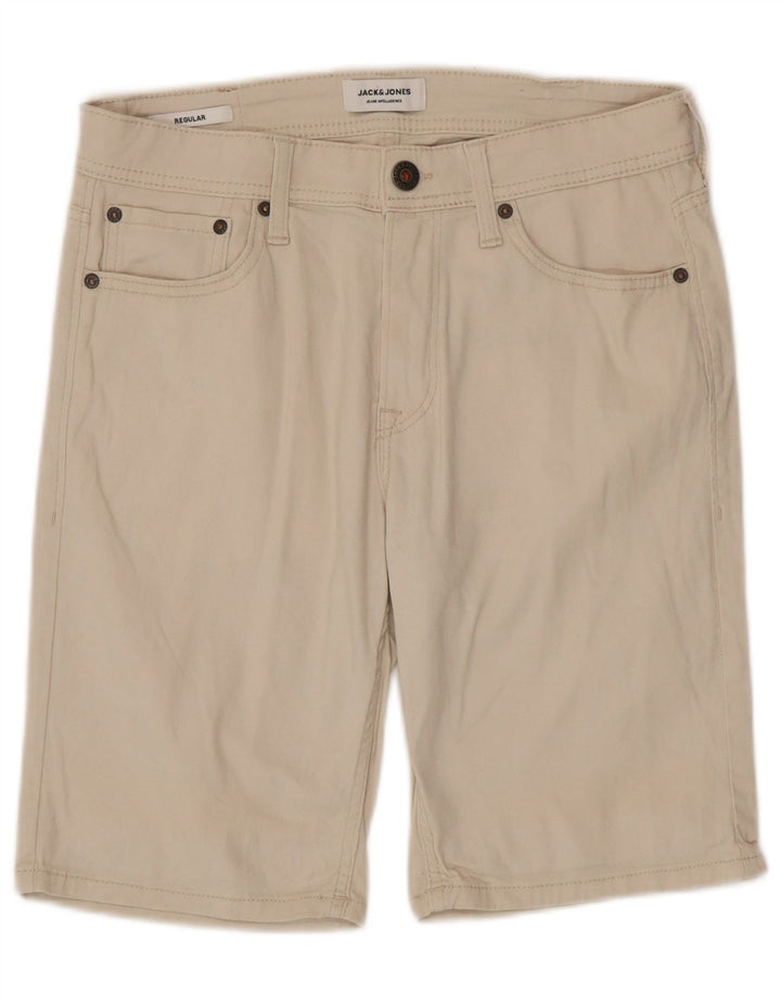 Мужские повседневные шорты Jack & Jones, маленькие W29, бежевые, хлопок
