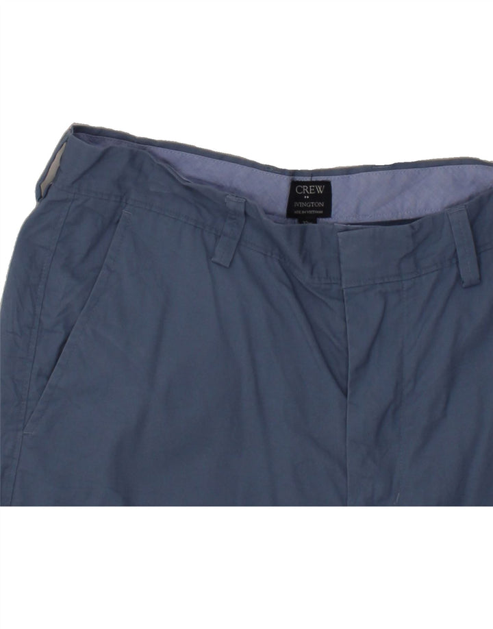 J. CREW Mens Rivington Chino Shorts W32 Medium Blue Cotton Vintage J. Crew and Second-Hand J. Crew from Messina Hembry 