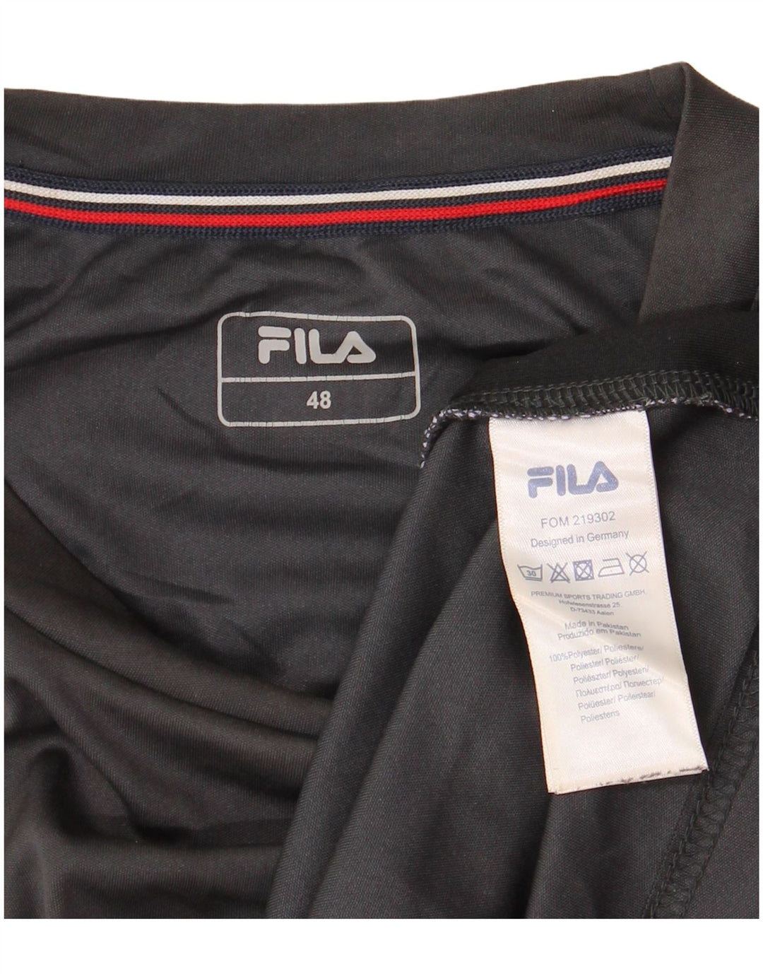 Мужская футболка FILA Top IT 48 Medium Grey Полиэстер с цветными блоками