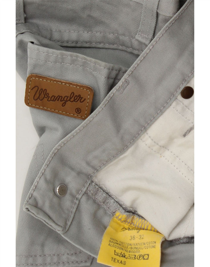 Мужские прямые джинсы WRANGLER Texas W36 L26, серый хлопок
