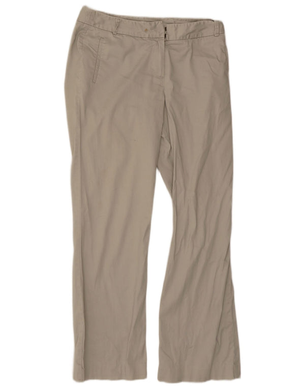 Женские прямые повседневные брюки Marks & Spencer UK 12 Medium W30 L30 Бежевые