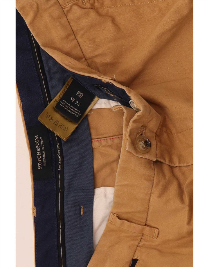 Мужские шорты чинос Scotch & Soda W33, средний, бежевый, хлопок