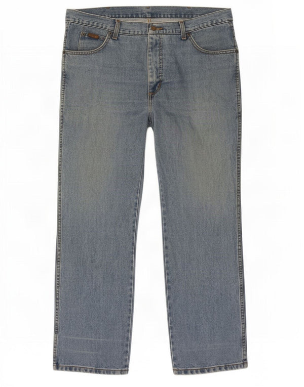 Мужские прямые джинсы Wrangler Ohio W38 L30, синий хлопок