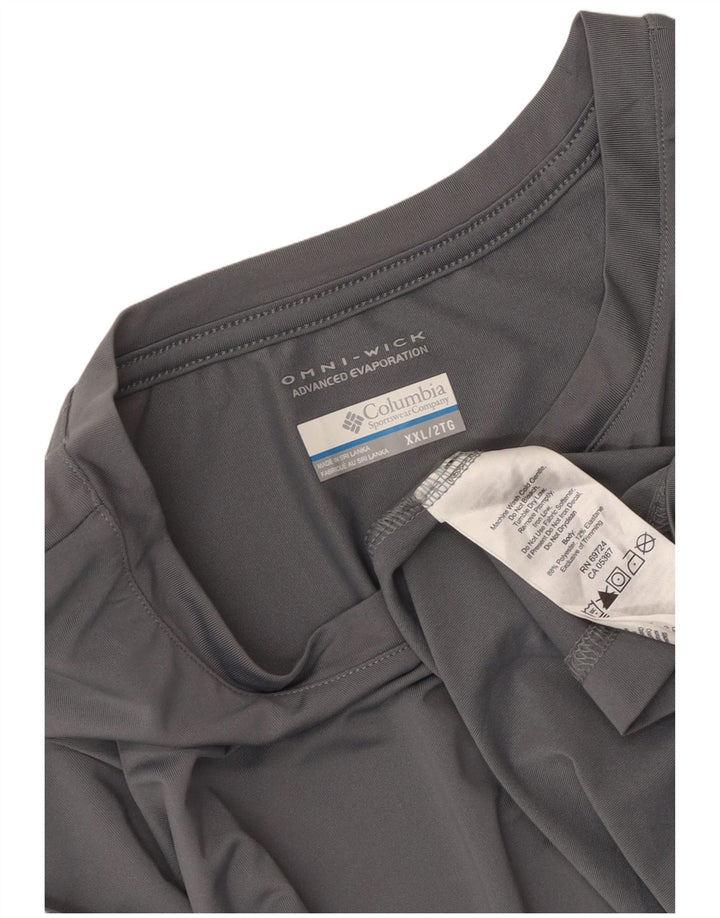 Мужской топ Columbia Omni-Wick с длинным рукавом 2XL, серый полиэстер