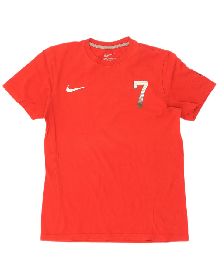 Мужская футболка Nike Cristiano Ronaldo Regular Fit с графикой, средний красный