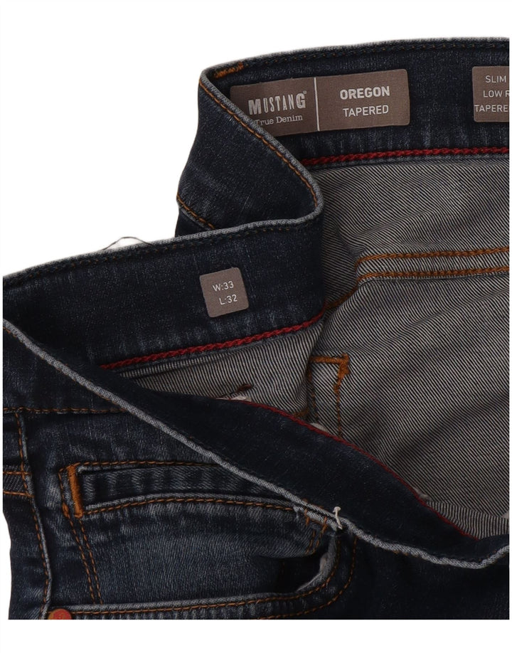 Мужские зауженные зауженные джинсы Mustang Oregon Bootcut W33 L32 темно-синие