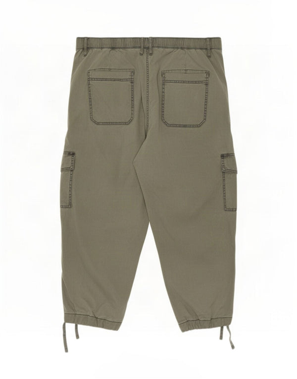 Женские капри-карго для джоггеров Marks & Spencer UK 20 2XL W40 L23 зеленые