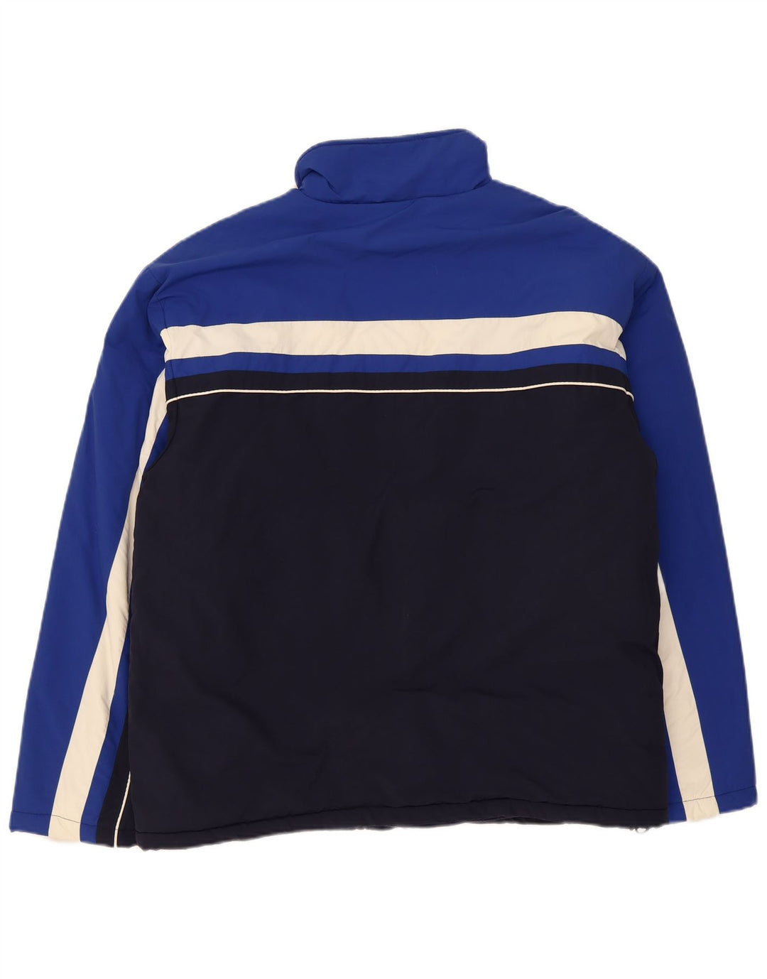 Мужская ветровка Fila UK 40, большая, темно-синяя, с цветными блоками, полиамид