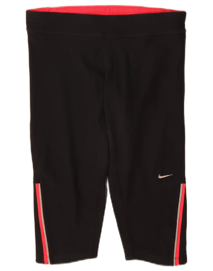 Женские леггинсы-капри Nike Dri Fit UK 10, маленькие черные