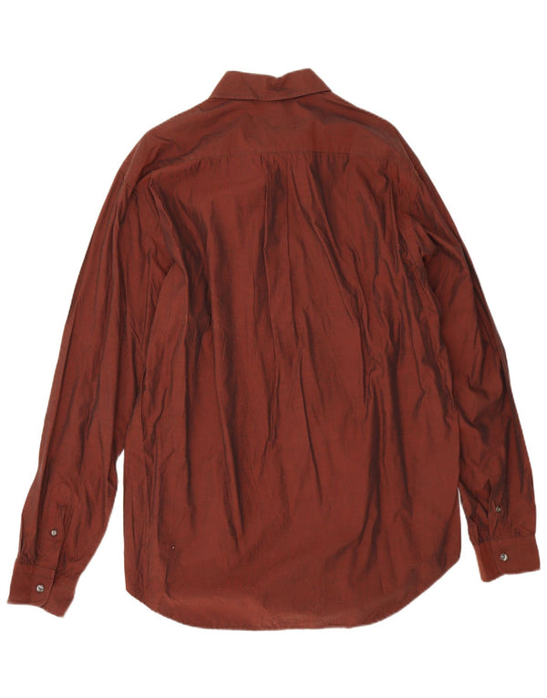 Мужская рубашка Calvin Klein Jeans XL бордовый хлопок