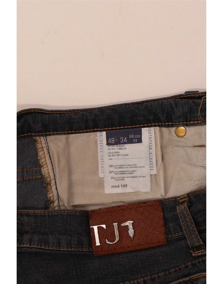 Женские прямые джинсы Trussardi W32 L31 синие, хлопок